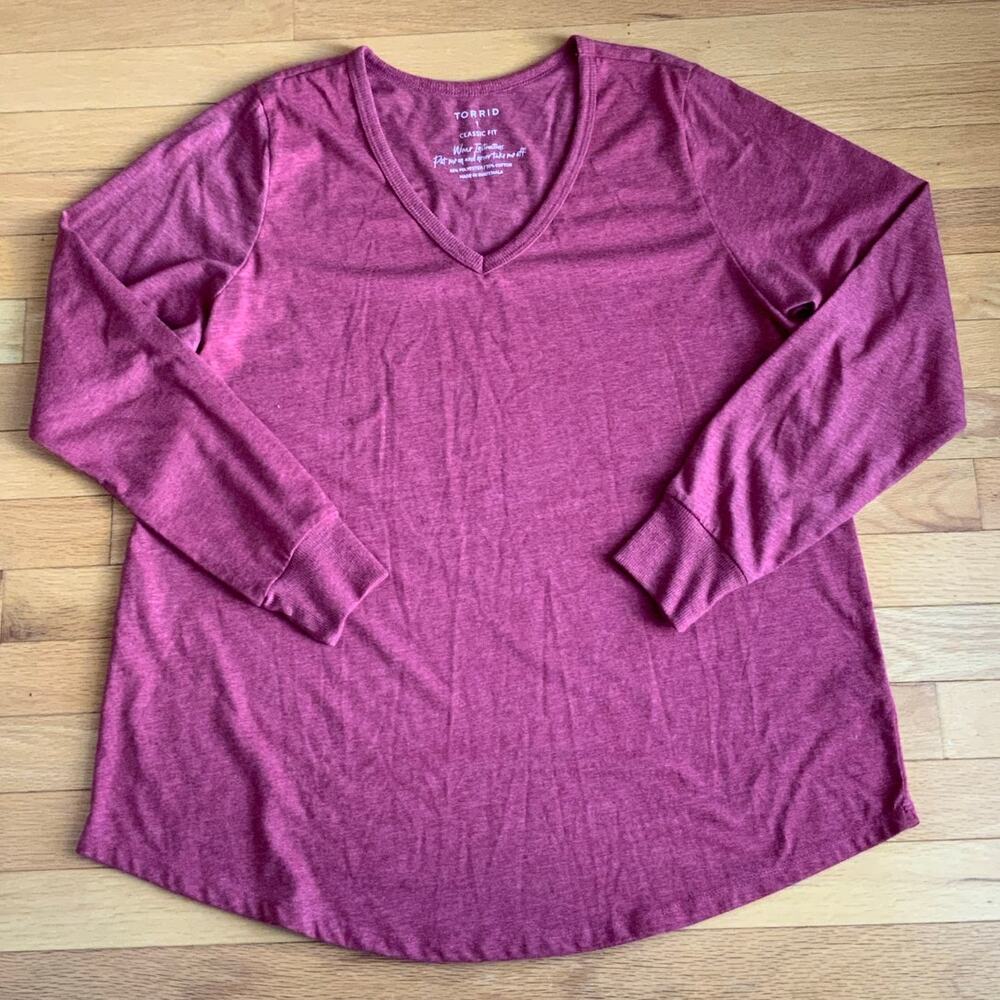 Torid Classic Fit Long Sleeve Top size 1